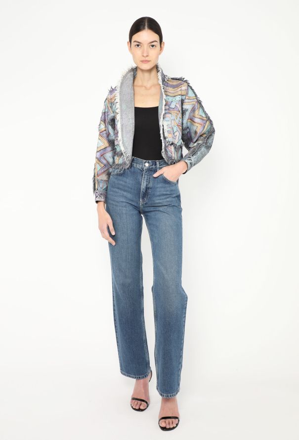 Louis Vuitton Resort 2019 Frayed Denim Jacket - 3