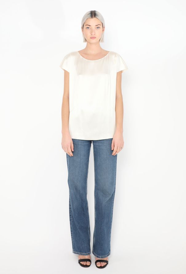 Chanel Silk Charmeuse Blouse - 2