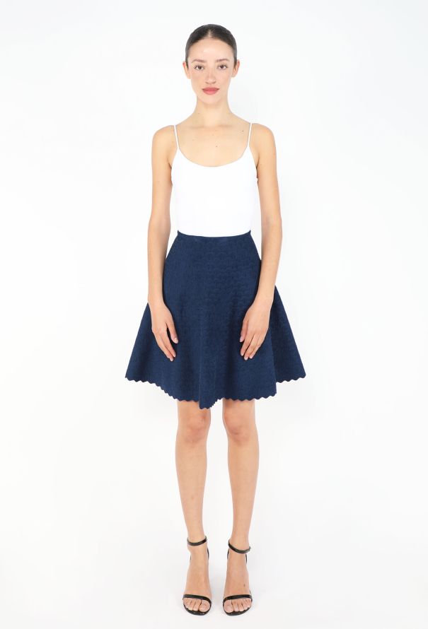Alaïa Scalloped Chenille Skirt Ensemble - 5