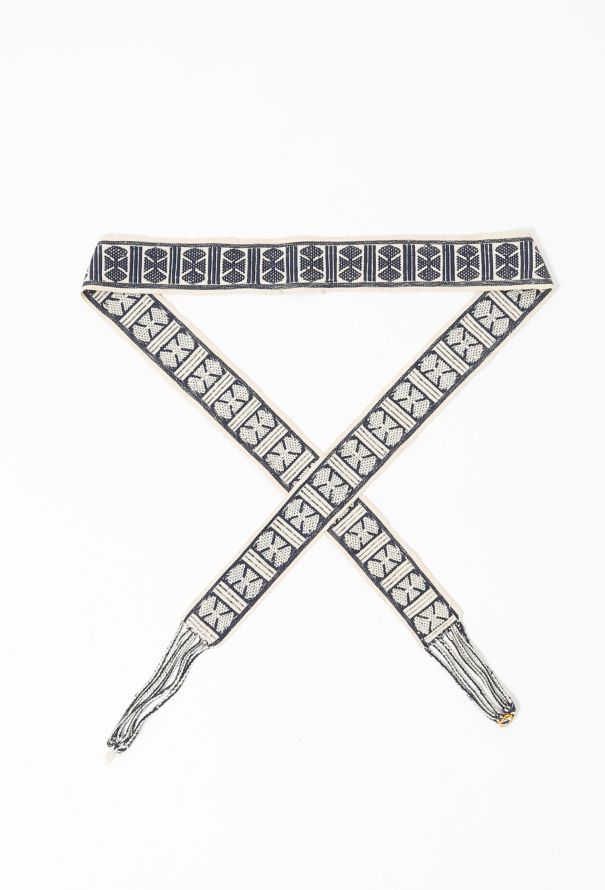 Woven Graphic Print Belt - 3