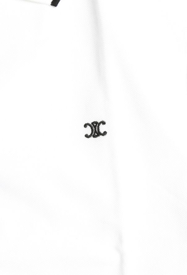 Céline 2021 Piqué Triomphe Polo White - 4