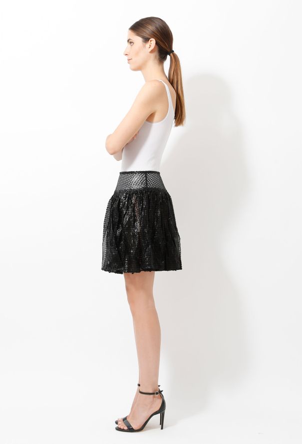 Alaïa Laser-cut Pleated Skirt - 5