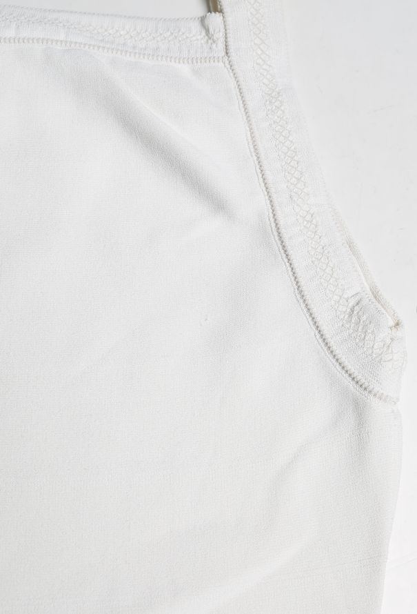 Alaïa Embroidered Trim Skater Dress White - 5