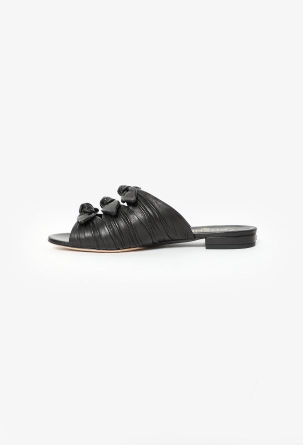Chanel Knotted Leather Sandals - 4