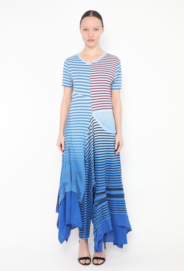 Loewe S/S 2019 Striped Asymmetrical Dress - 3
