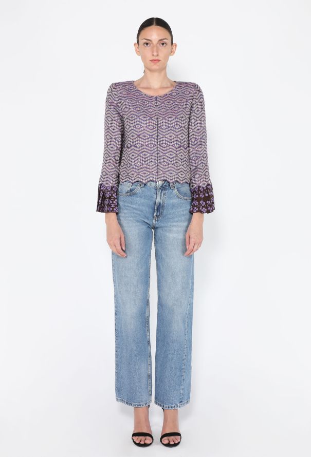 Chanel Tweed & Silk Clover Printed Ensemble, 2001 - 6