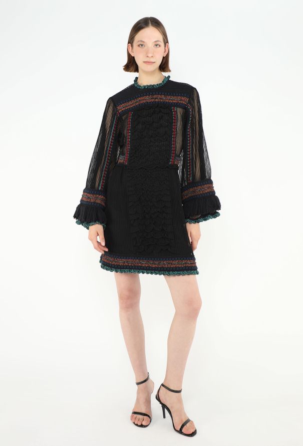 Valentino S/S 2016 Embroidered Silk Dress - 4