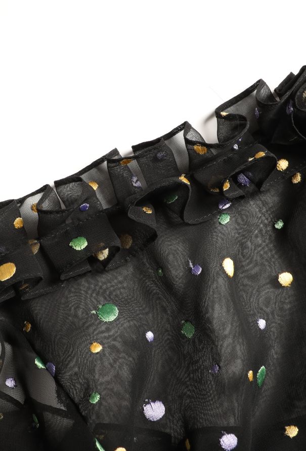 Louis Feraud '70s Ruffled Organza Dress - 6