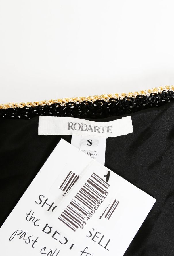 Rodarte Abstract Metallic Trim Cardigan - 4