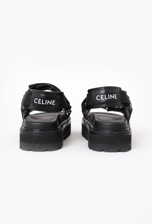 Céline 2022 Logo Platform Sandals - 4