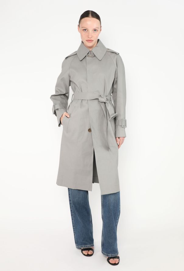 Balenciaga Belted Mackintosh Trench Coat - 4
