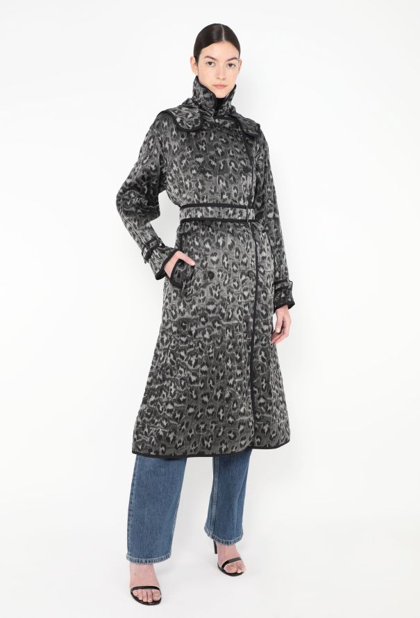 Dior Jacquard Leopard Print Trench - 3