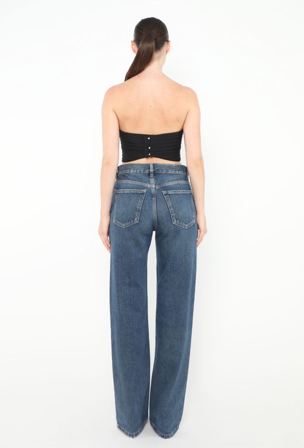 Gianni Versace Early '90s Silk Bustier Top - 3