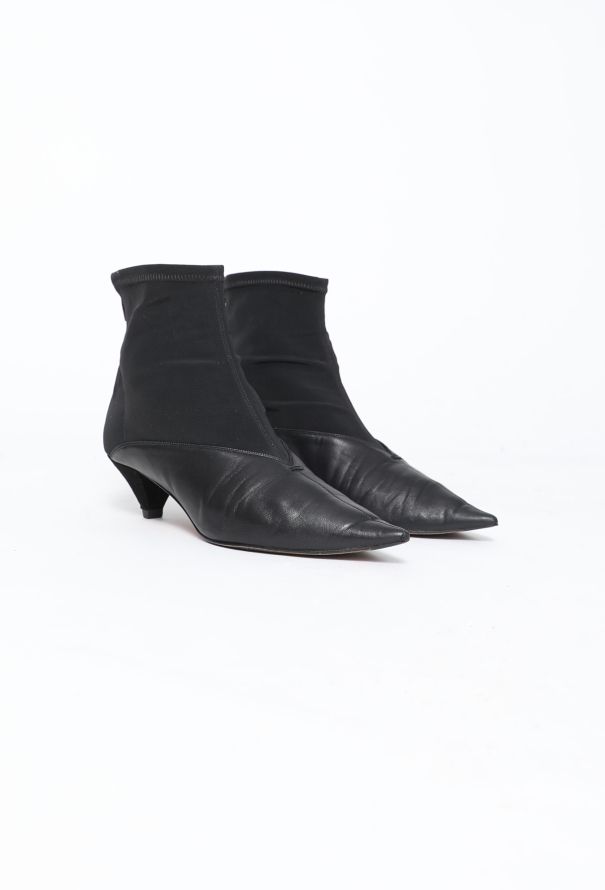 Céline 2018 Leather Slit Ankle Boots - 2