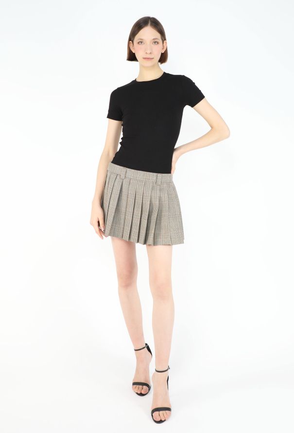 Miu Miu Fall 2023 Prince of Whales Tennis Skirt - 4