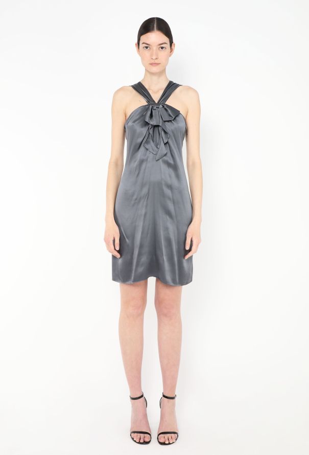 John Galliano Early 2000s Charmeuse Halter Dress - 2
