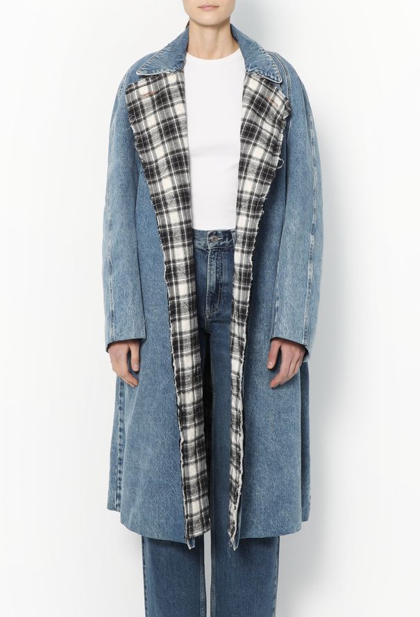 Balenciaga Resort 2019 Belted Denim Trench - 4