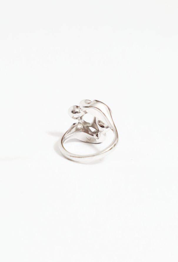 Dior Early 2000s Embellished 'D' Ring - 4