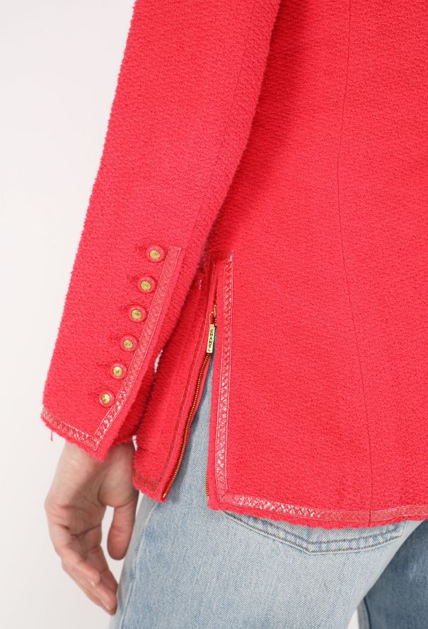 Chanel Collarless Bouclé Tweed Jacket, S/S 1995 - 8