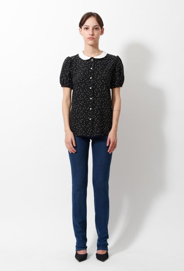 Saint Laurent Polkadot Blouse - 3