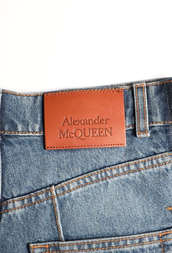 Alexander McQueen F/W 2021 Flared Denim Skirt - 7