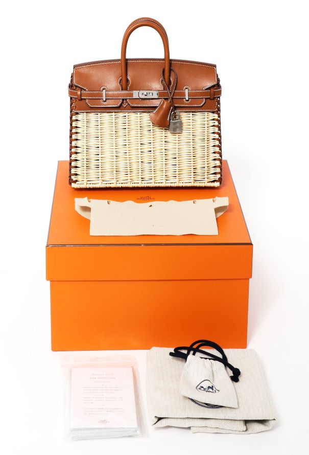 Hermès 2023 Collector Barenia & Osier Picnic Birkin 25 - 4