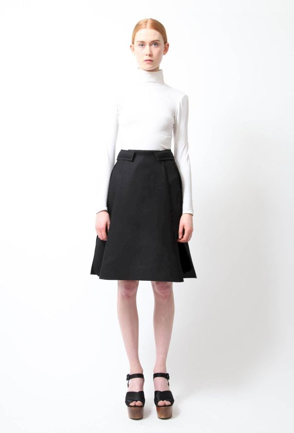 Balenciaga F/W 2011 Draped A-Line Skirt - 1