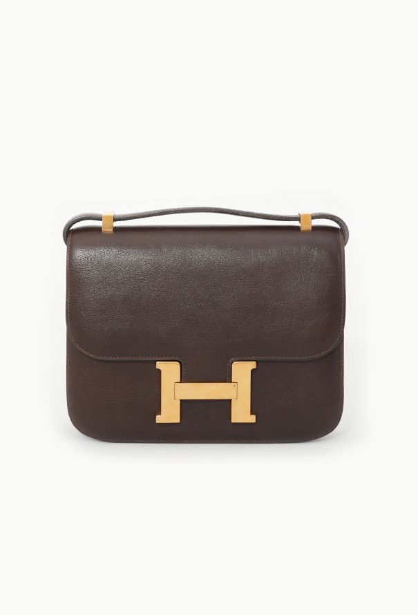 Hermès Brown Calfskin Constance 24 - 1