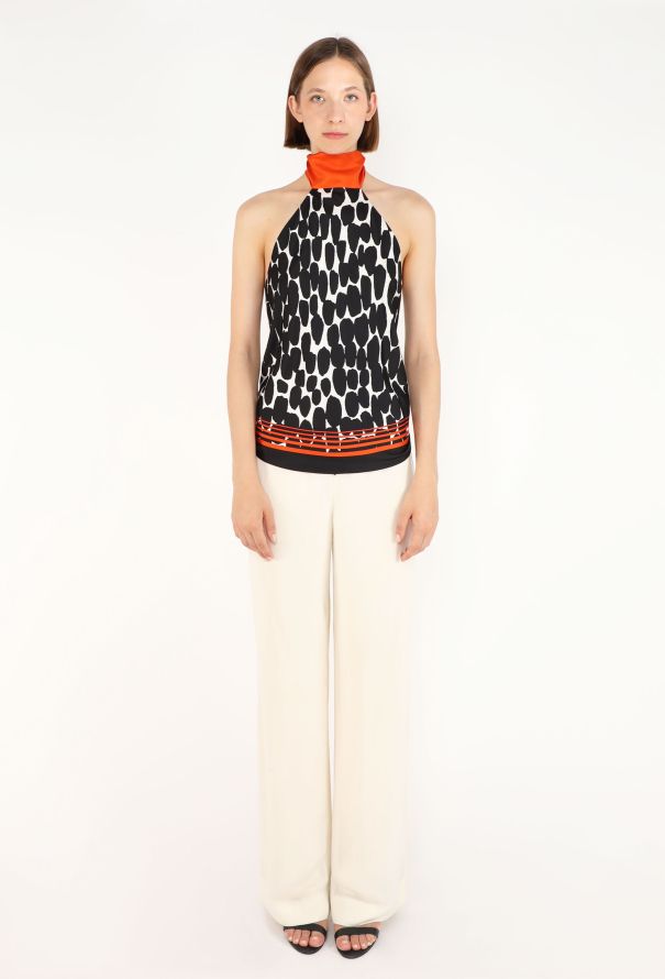 Gucci Silk Open-Back Foulard Top - 3