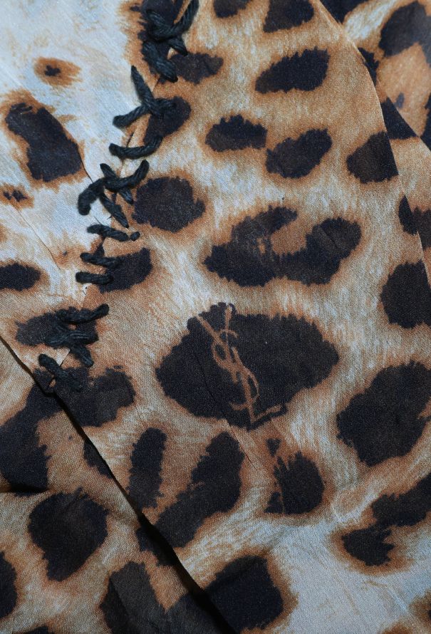 Saint Laurent ICONIC S/S 2002 Lace-Up Leopard Ensemble - 8