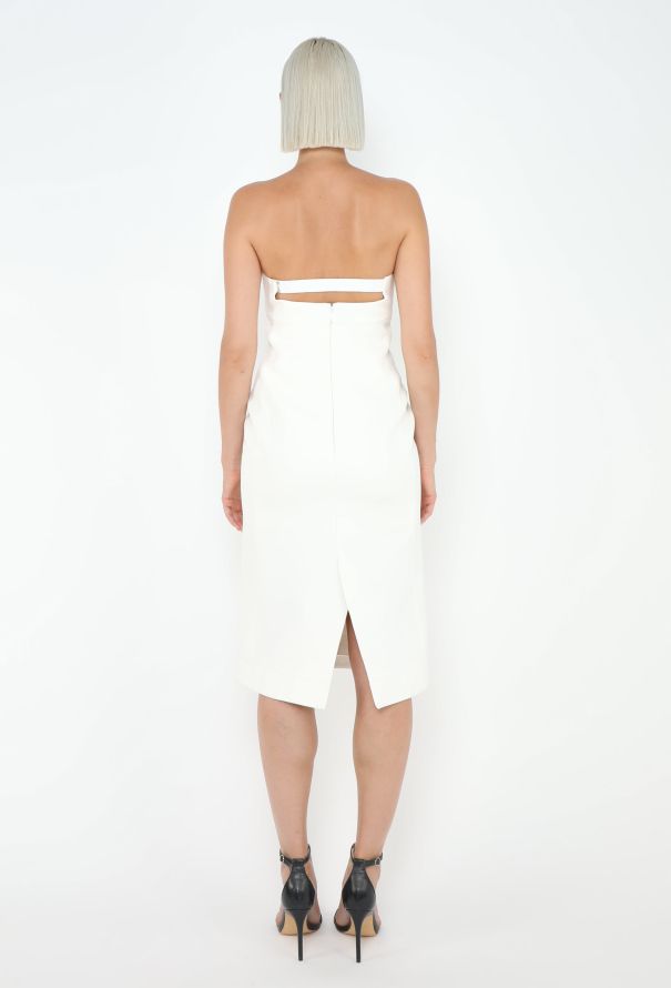Saint Laurent Resort 2022 Crêpe Bustier Dress - 5
