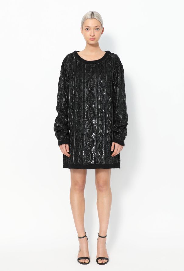 Saint Laurent F/W 2013 Sequin Sweater Dress - 3