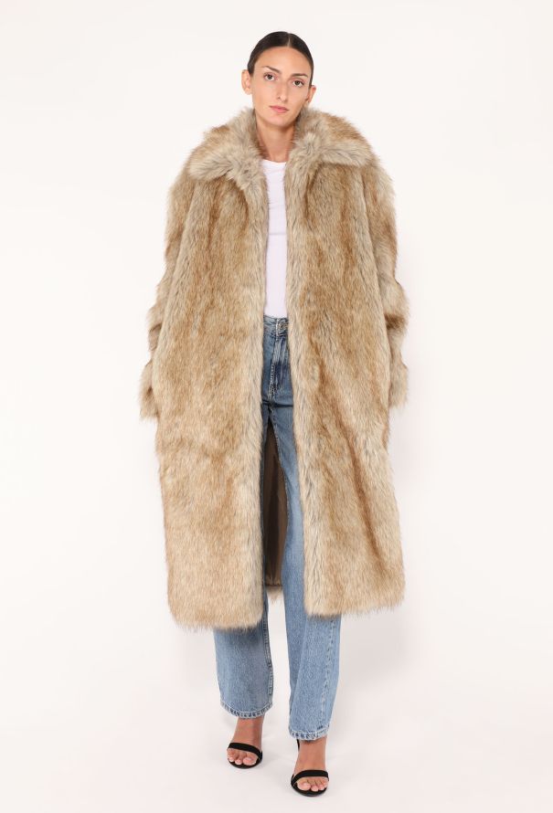 Toteme F/W 2023 Faux Fur Cocoon Coat - 4
