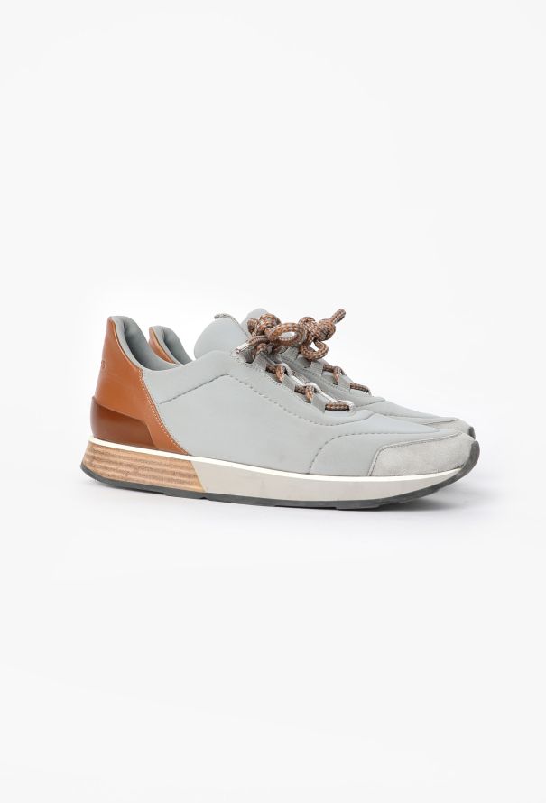 Hermès Neoprene & Leather 'Miles' Sneakers - 3