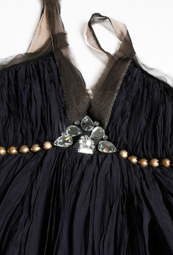 Lanvin Embellished Silk Dress - 5
