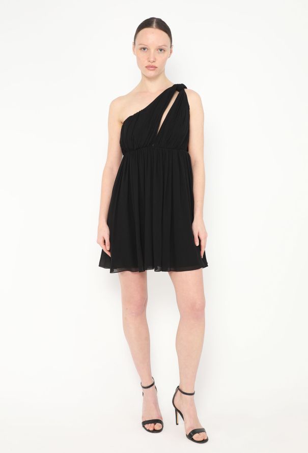 Céline S/S 2019 One-Shoulder Silk Dress - 3