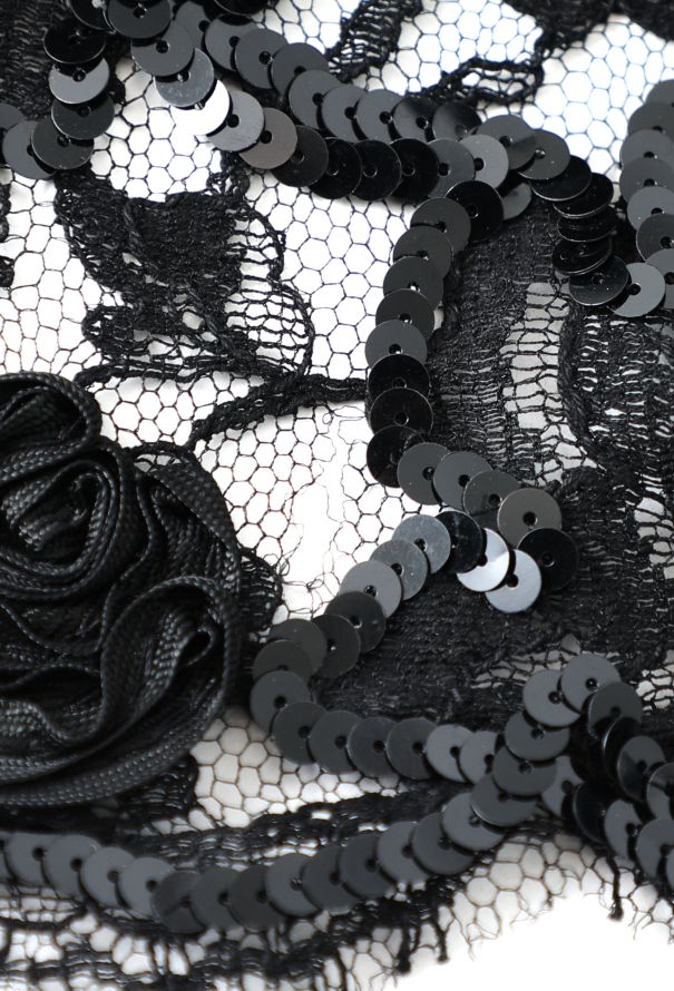 Dior Vintage Floral Lace Dress - 7