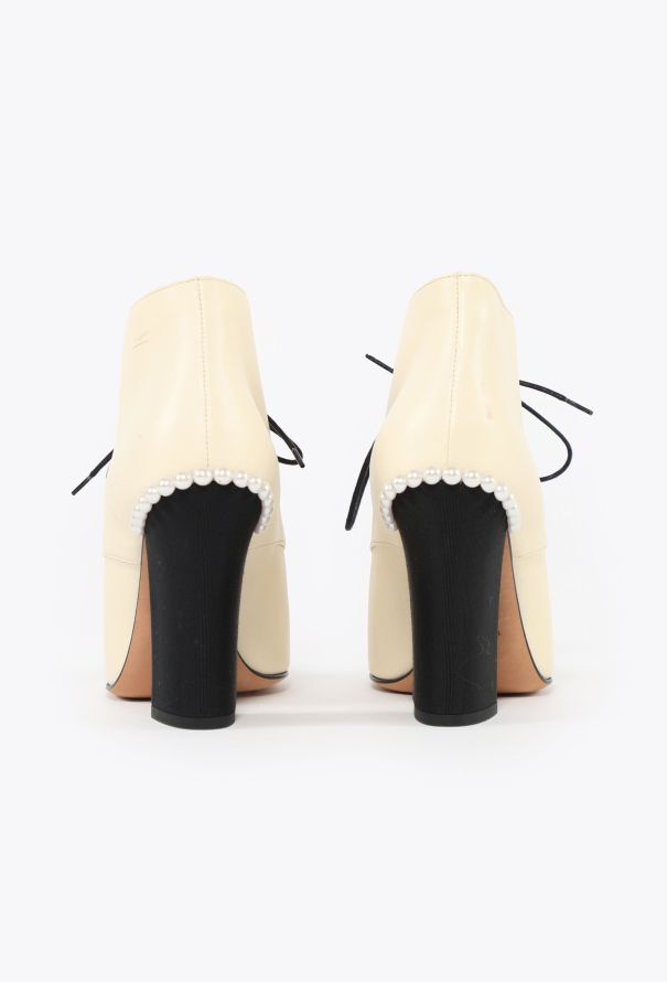 Chanel 2018 Pearl Derby Boots - 4