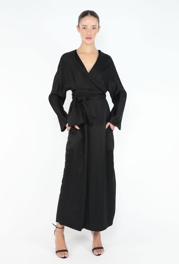 The Row 2020 Clementine Charmeuse Wrap Dress - 1