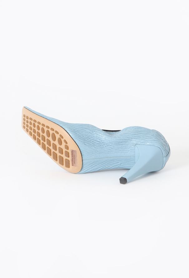 Bottega Veneta S/S 2020 Textured Square Pumps - 7