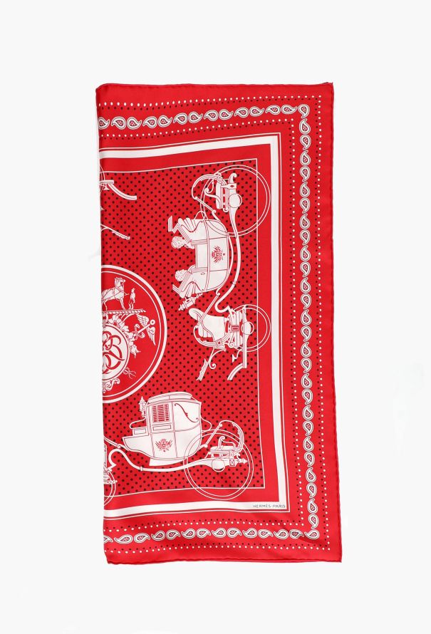 Hermès Bicolor 'Ex-Libris' 55cm Silk Carré - 4