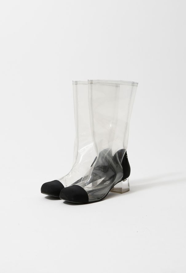 Chanel S/S 2018 Transparent Boots - 5