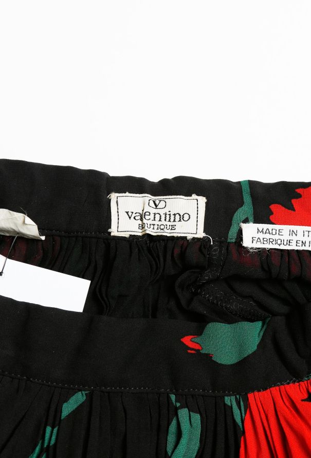 Valentino 80s Floral Pleated Skirt - 4