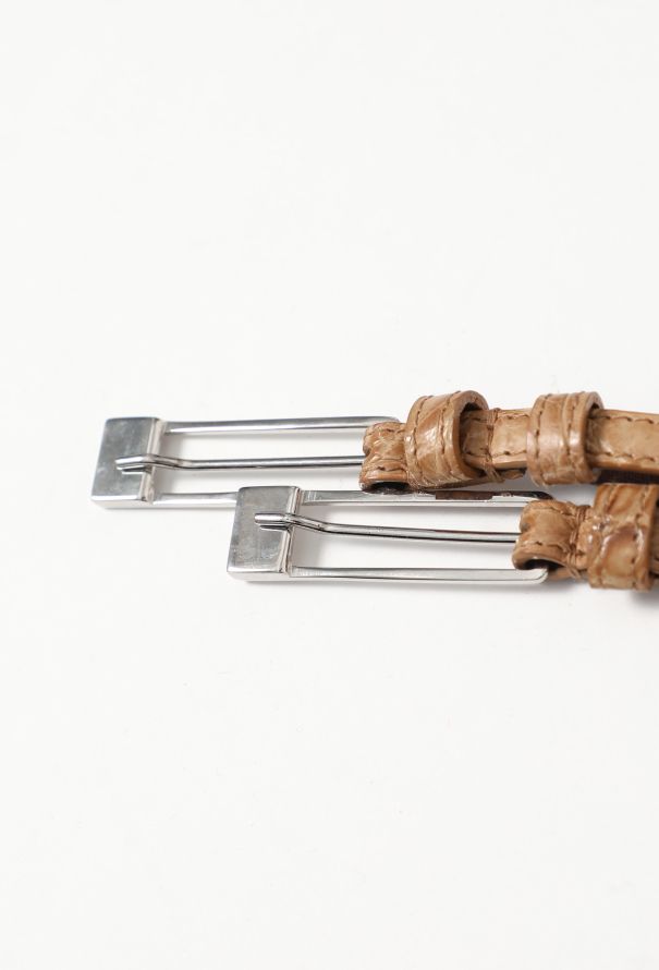 Balenciaga Alligator Layered Belt - 4