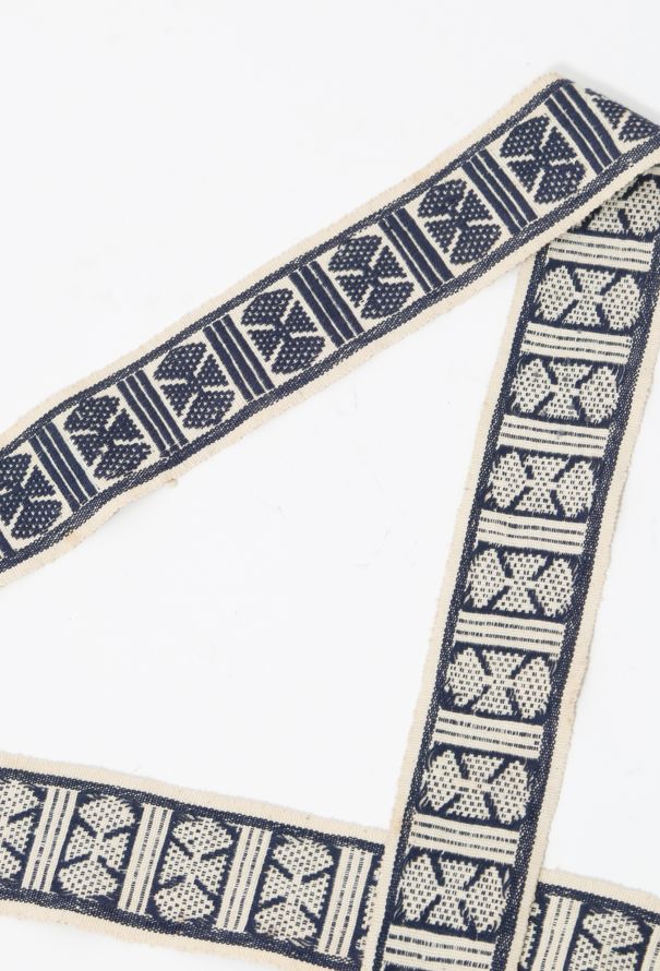 Woven Graphic Print Belt - 4
