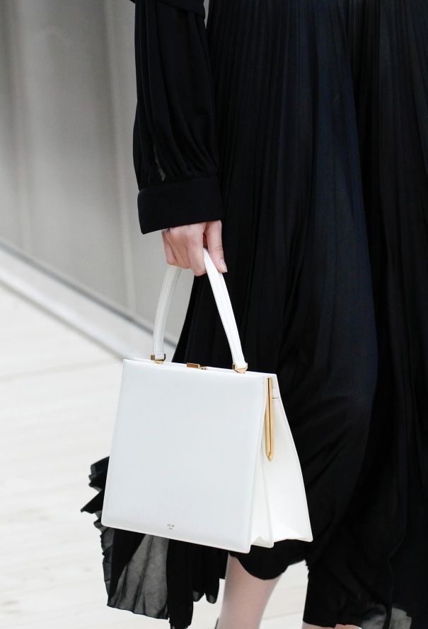 Céline S/S 2017 Blue Medium Clasp Bag - 2