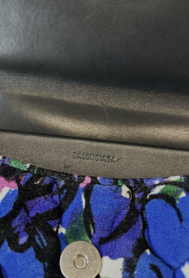 Balenciaga Velvet Floral BB Shoulder Bag - 12