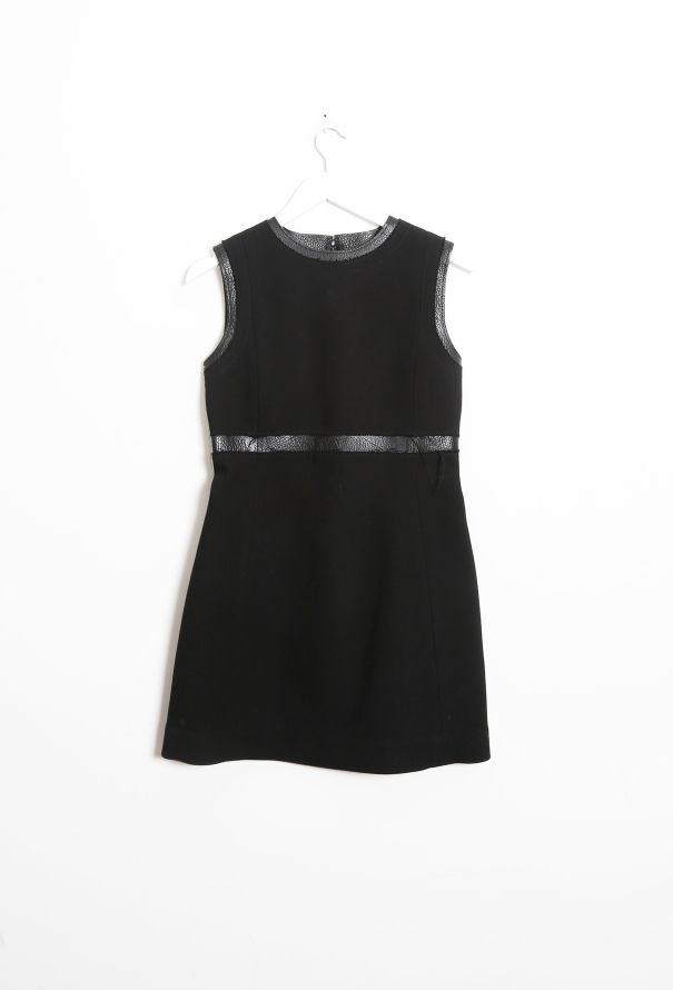 Céline Leather Trim Dress - 5