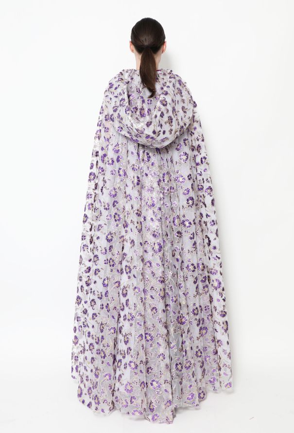 Rodarte S/S 2019 Iridescent Tulle Cape - 6