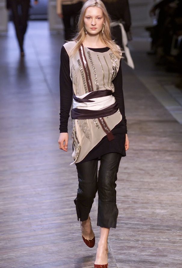 Chloé Embellished Silk Tunic, F/W 2002 - 2